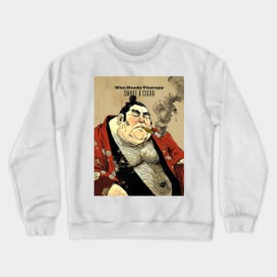 Puff Sumo: Who Needs Therapy, Smoke a Cigar Crewneck Sweatshirt